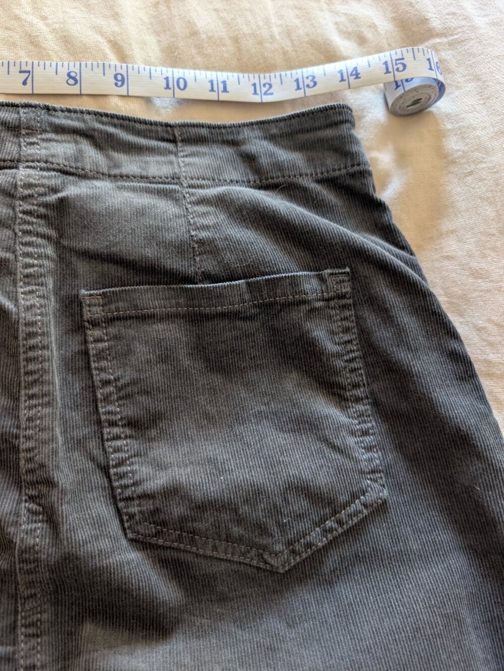 LOFT Corduroy Button Front Midi Pocket Skirt sz2 - Picture 11 of 14